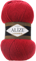 Пряжа для вязания Alize Lanagold 49% шерсть, 51% акрил / 56 (240м, красный) - 