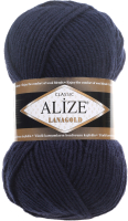 Пряжа для вязания Alize Lanagold 49% шерсть, 51% акрил / 58 (240м, темно-синий) - 