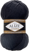 Пряжа для вязания Alize Lanagold (240м, черный) - 