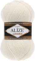 Пряжа для вязания Alize Lanagold 49% шерсть, 51% акрил / 62 (240м, молочный) - 