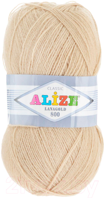 Изображение товара Пряжа для вязания Alize Lanagold 800 / 05 (800м, бежевый)