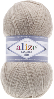 Пряжа для вязания Alize Lanagold 800 49% шерсть, 51% акрил / 152 (800м, бежевый меланж) -