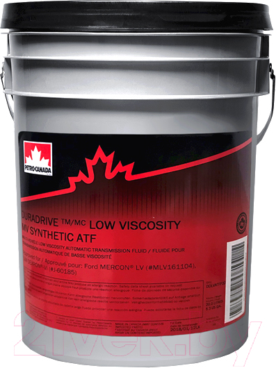 Трансмиссионное масло Petro-Canada Duradrive LOW Viscosity MV Synthetic ATF / DDLVATFP20