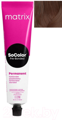 

Крем-краска для волос MATRIX, Шатен, SoColor Pre-Bonded 4MA