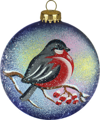 

Шар новогодний, Птичка Снегирь 8Ш0019