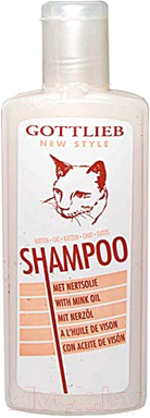 Шампунь для животных Gottlieb С норковым маслом для кошек 790514 (300мл)