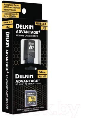 Карта памяти Delkin Devices Advantage SD Reader and Card Bundle 64GB (DSDWA264R)