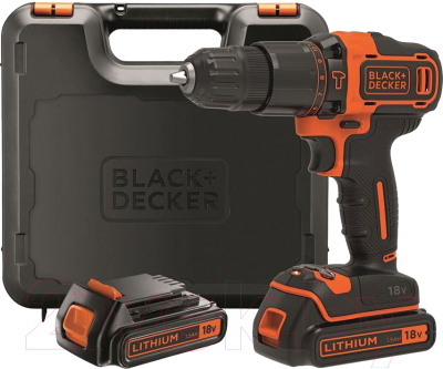 

Аккумуляторная дрель-шуруповерт Black & Decker, BDCHD18KB-Q