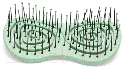 Расческа-массажер Dewal Beauty Eco-Friendly DBEF35 (бабочка/оливковый)
