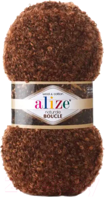 Пряжа для вязания Alize Naturale Boucle 6020 (200м, коричневый)