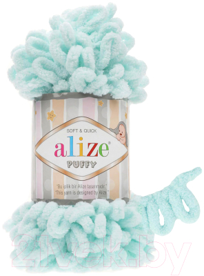 Изображение товара Пряжа для вязания Alize Puffy 100% микрополиэстер / 15 (9.2м, водяная зелень)