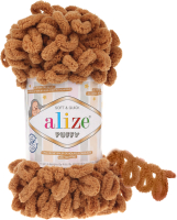 Пряжа для вязания Alize Puffy 100% микрополиэстер / 179 (9.2м, верблюжий) - 