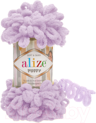 Изображение товара Пряжа для вязания Alize Puffy 100% микрополиэстер / 27 (9.2м, светлая сирень)