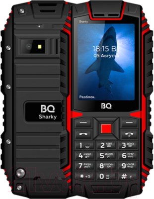 Мобильный телефон BQ Sharky BQ-2447 (черный/красный)