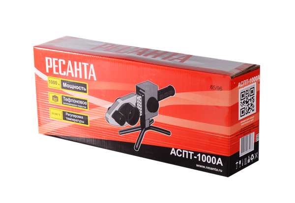 Паяльник для полипропиленовых труб Ресанта АСПТ-1000А (65/96)