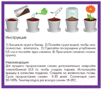 Набор для выращивания растений Rostokvisa Базилик / b1482