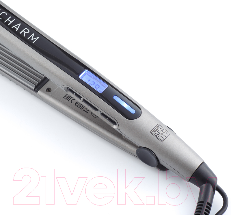 Щипцы гофре Dewal Beauty Dark Charm / HI2070W (серый)