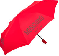 Зонт складной Moschino 8021-OCC New Metal Logo Red + Box logo - 