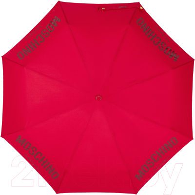 Зонт складной Moschino 8021-OCC New Metal Logo Red + Box logo