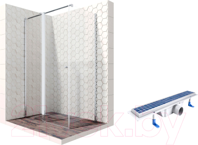 

Душевой уголок Ambassador, Set 120x80 / 13011107-ST4
