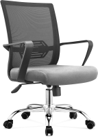 Кресло офисное Mio Tesoro Ivy (черный/серый) - 