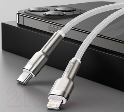 Изображение товара Кабель Baseus Lightning - USB Type-C / CATLJK-B02 (2м, белый)