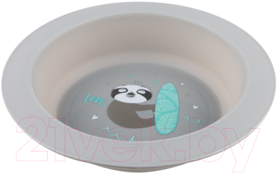 Набор посуды для кормления Canpol Exotic Animals / 56/523 (серый)