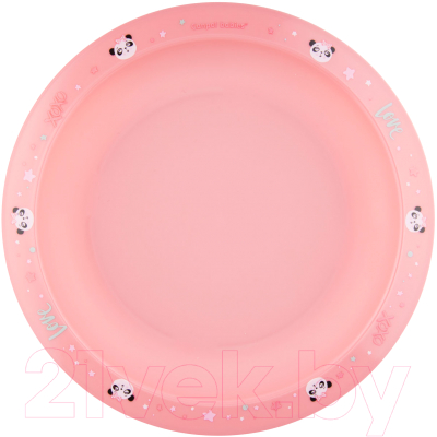 Набор тарелок для кормления Canpol Exotic Animals / 56/523 (розовый)