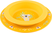 Набор посуды для кормления Canpol Exotic Animals / 56/523 (желтый) - 