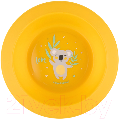 Набор посуды для кормления Canpol Exotic Animals / 56/523 (желтый)