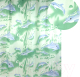 Шторка-занавеска для ванны АкваЛиния Дельфины 020А-06 (зеленый) - 