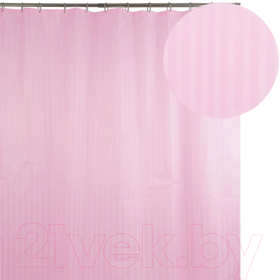 Шторка-занавеска для ванны АкваЛиния 023А-04 (розовый)