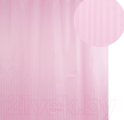Шторка-занавеска для ванны АкваЛиния 023А-04 (розовый)