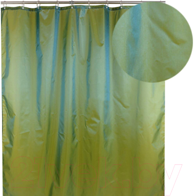 Шторка-занавеска для ванны АкваЛиния 026А-09 (зеленый)