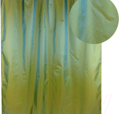 Шторка-занавеска для ванны АкваЛиния 026А-09 (зеленый)