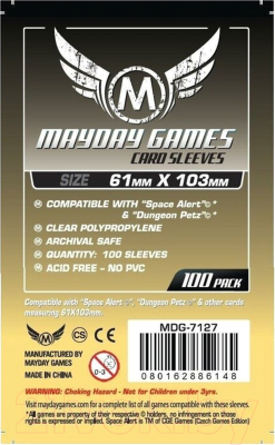 Набор протекторов для игровых карточек Mayday Games MDG-7127 (прозрачный)