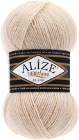 Пряжа для вязания Alize Superlana 25% шерсть, 75% акрил / 310 (280м, медовый) - 