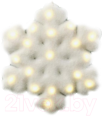 

Светодиодная игрушка Luazon, Белая снежинка 4843979