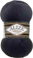 Пряжа для вязания Alize Superlana 60 (280м, черный) - 