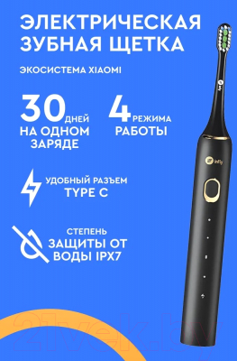 Электрическая зубная щетка Infly Electric Toothbrush PT02 (черный)