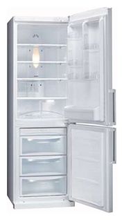 Холодильник с морозильником LG GA-B409BQA - вид спереди