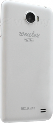 Смартфон Wexler ZEN 5 (белый) - задняя панель