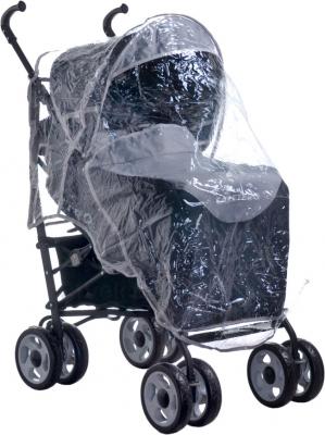 Детская прогулочная коляска Caretero Spacer Deluxe (бежевый) - дождевик
