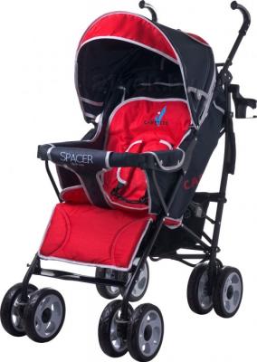 Детская прогулочная коляска Caretero Spacer Deluxe (красный) - общий вид