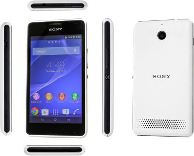 Смартфон Sony Xperia E1 Dual / D2105 (белый) - обзор всех панелей
