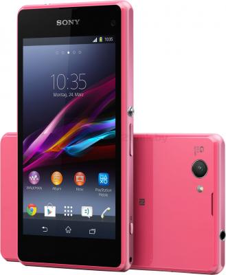 Смартфон Sony Xperia Z1 Compact / D5503 (розовый) - передняя и задняя панели