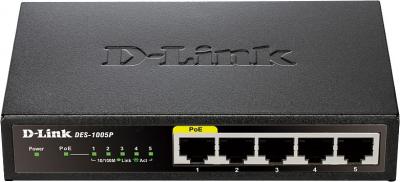 Коммутатор D-Link DES-1005P - общий вид