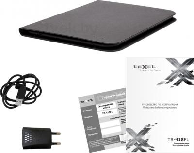 Электронная книга Texet TB-418FL (черный) - комплектация