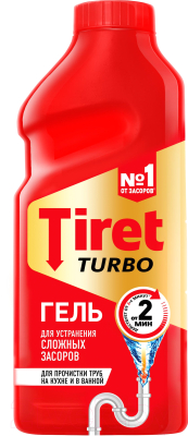 Средство для устранения засоров Tiret Turbo (0.5л)