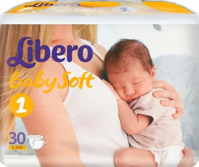 Подгузники детские Libero Baby Soft Newborn 1 (30шт) - общий вид